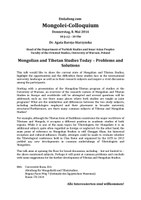 15. Agata Bareja-Starzynska-Mongolian and Tibetan Studies Today - Problems and Solutions .pdf