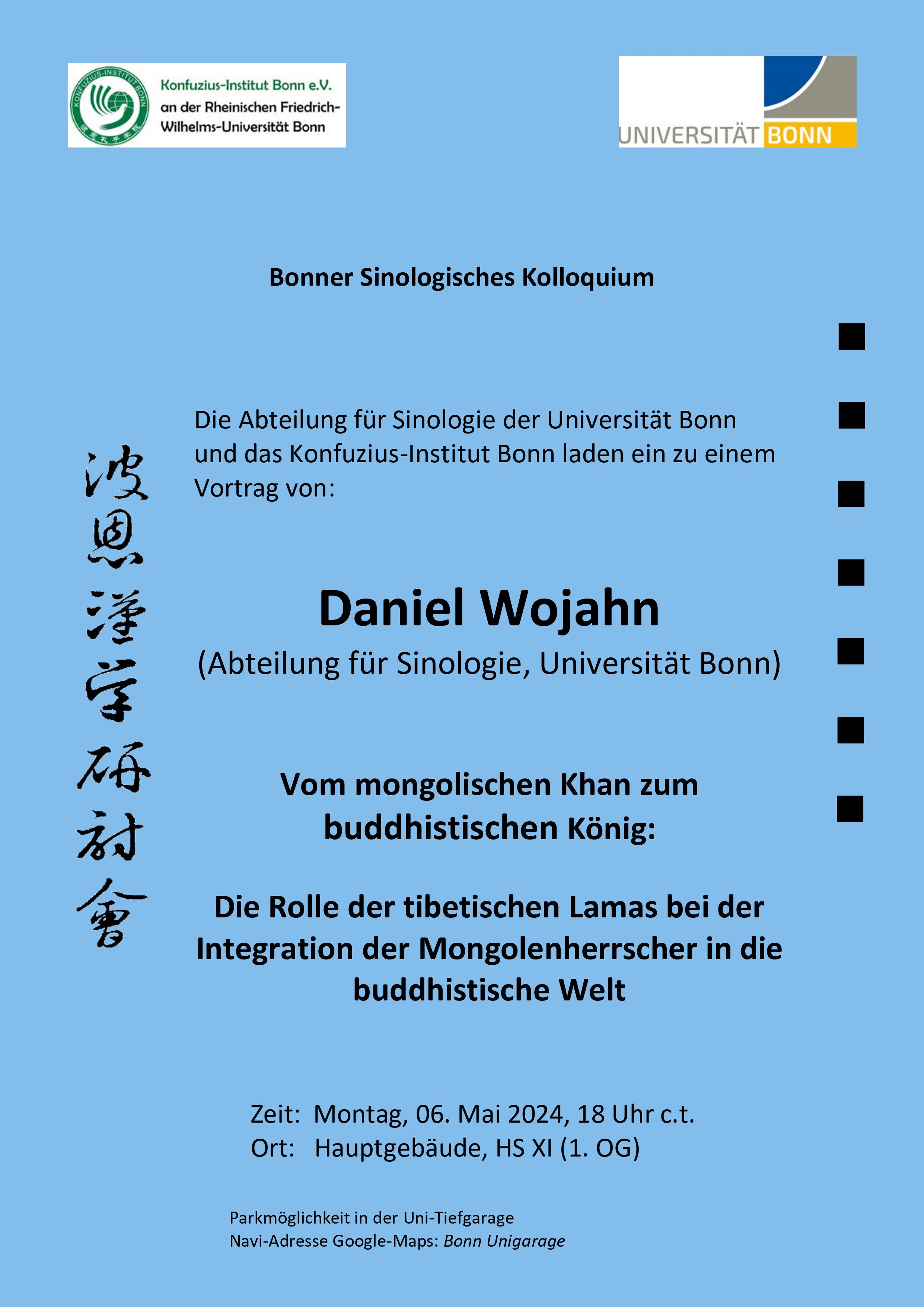 Vortrag von Daniel Wojahn am 06.05.2024