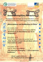 Vortragsreihe „Manichäismus und Buddhismus in China“ WS 2024-25