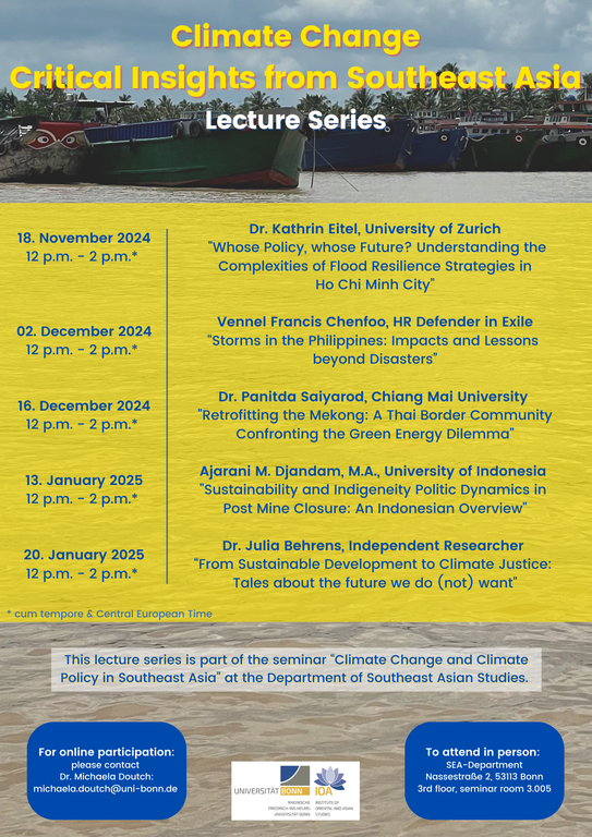 Lecture Series: Climate Change - Critical Insights from Southeast Asia