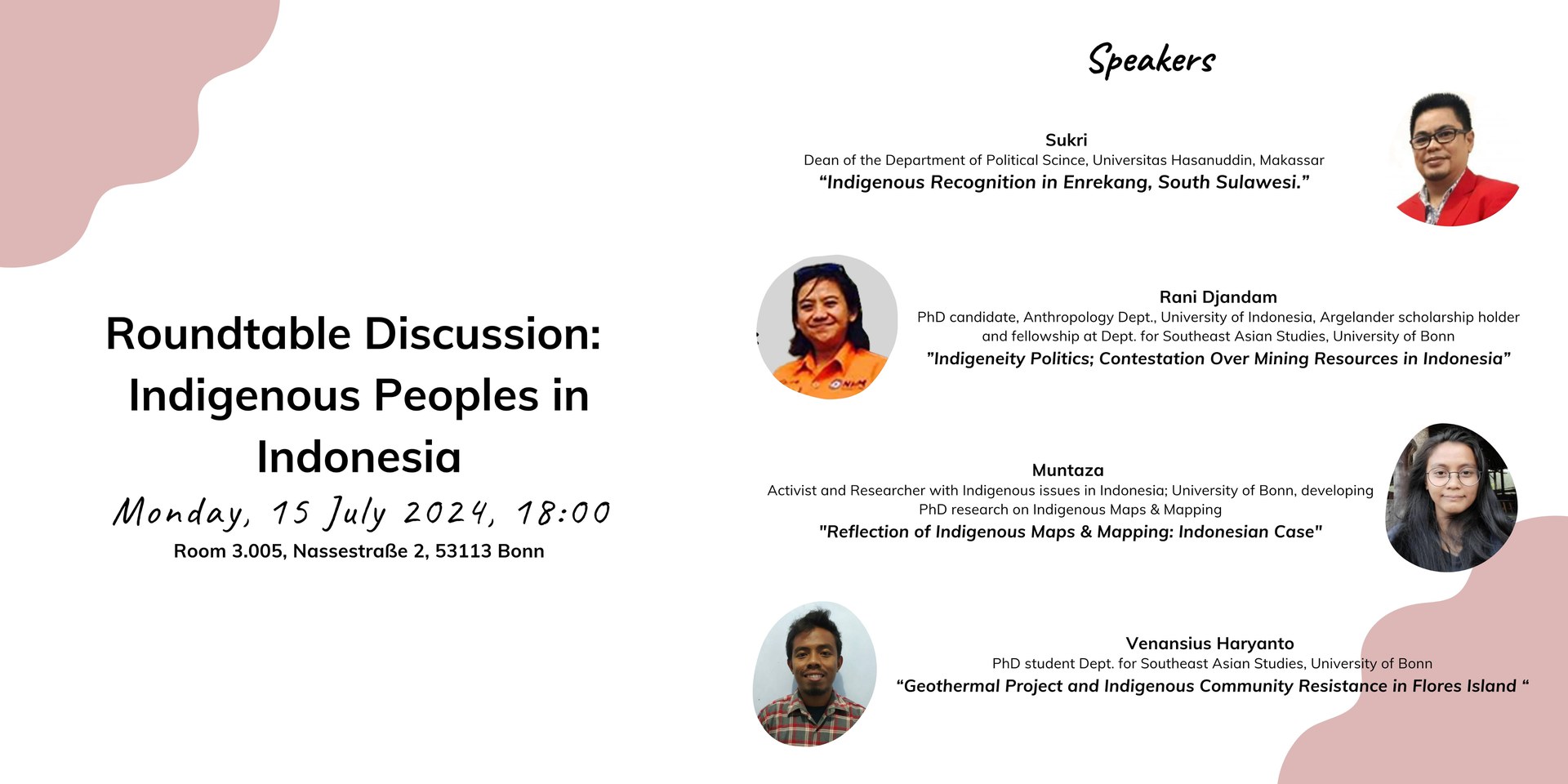 Roundtable Discussion: Indigenous Peoples in Indonesia, 15.07.2024